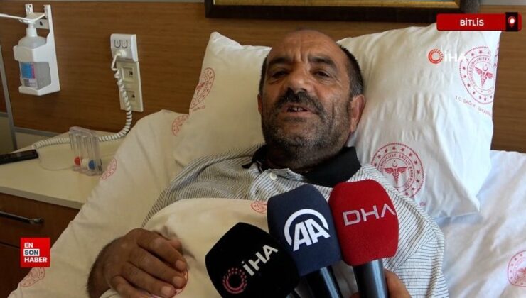 Bitlis’te 56 yaşındaki hastanın böbreğinden 23 santimlik kist çıkarıldı