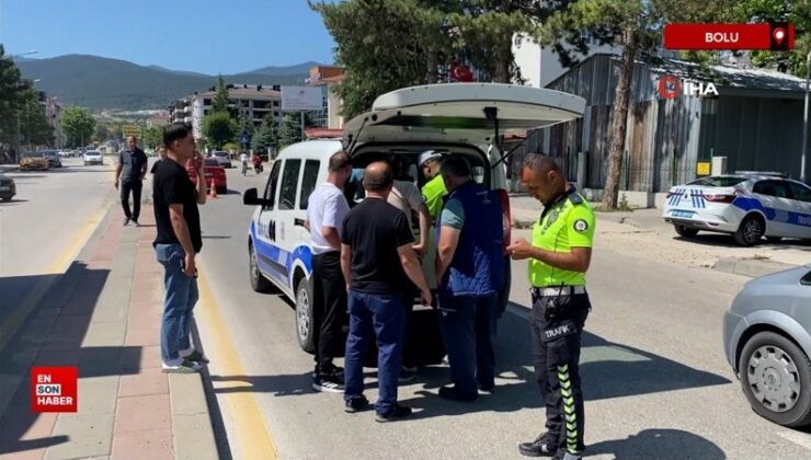 Bolu’da yola ansızın çıkan 7 yaşındaki çocuğa araba çarptı