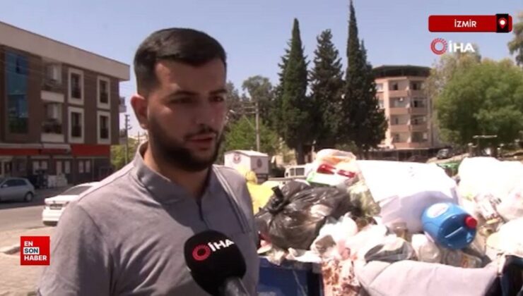 Buca’da emekçiler grevde: Sokaklarda çöp dağları oluştu