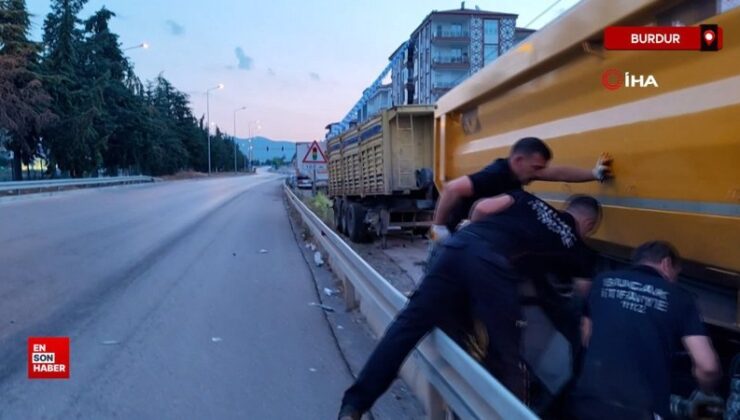 Burdur’da feci kaza