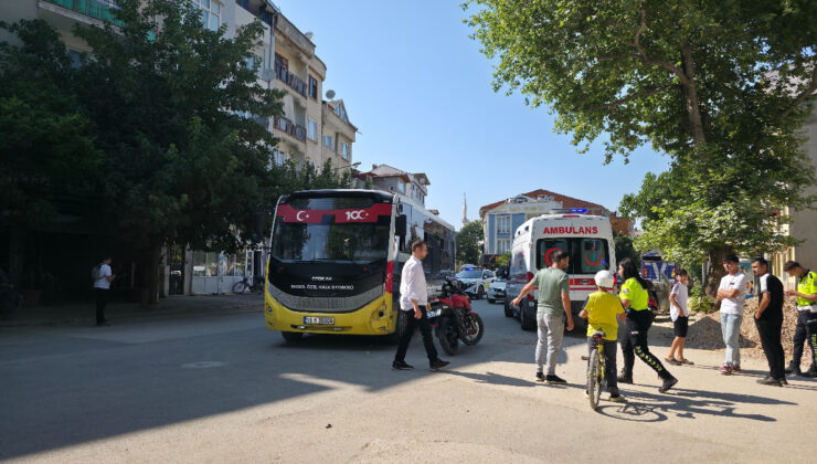 Bursa’da otobüs ile motosiklet çarpıştı