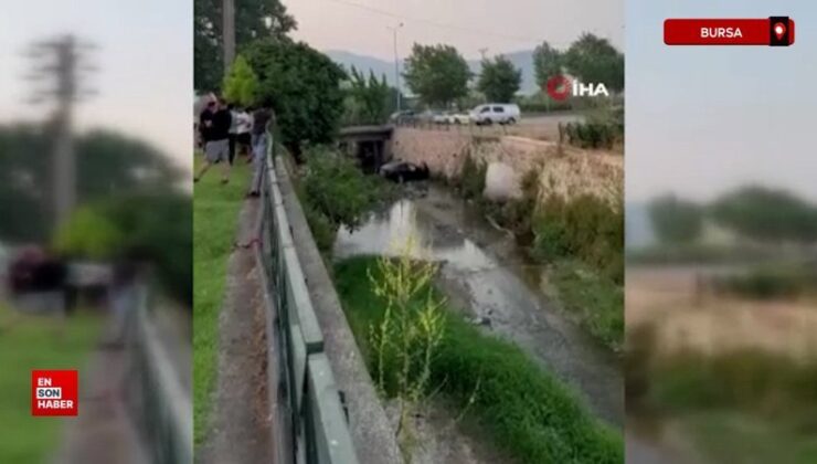 Bursa’da su kanalında otururken aracın altında kalan çocuk hayatını kaybetti