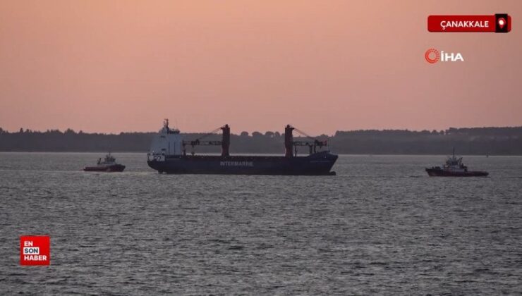 Çanakkale Boğazı’ndan geçen yük gemisinde yangın çıktı