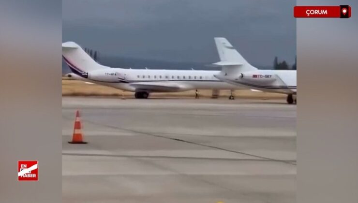 Çorum’daki düğüne özel jet akını
