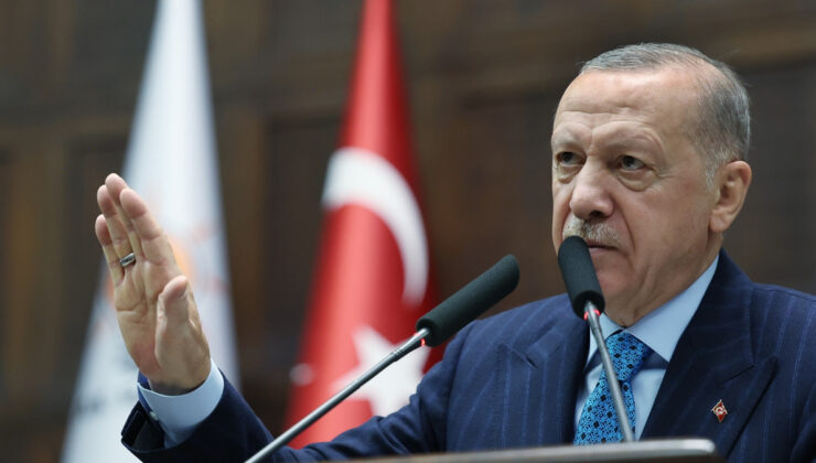 Cumhurbaşkanı Erdoğan’ın küme toplantısında izlettiği görüntü: Artık kendi semalarımızı koruyoruz