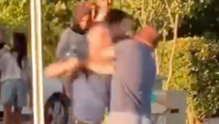 Denizli’de polise yumruk atan şahsın akrabası arbedeyi anlattı