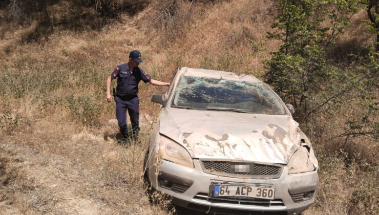 Denizli’de uyuklayan şoförün aracı şarampole uçtu