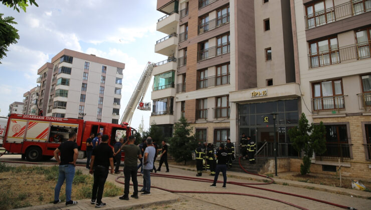 Diyarbakır’da apartman yangını