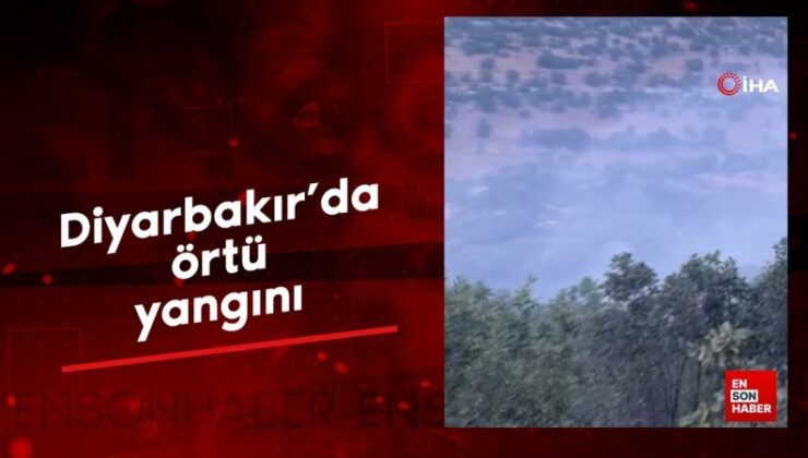 Diyarbakır’da örtü yangını