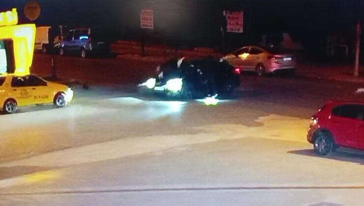 Düzce’de motosiklet şoförü takla atıp arabanın üzerine düştü