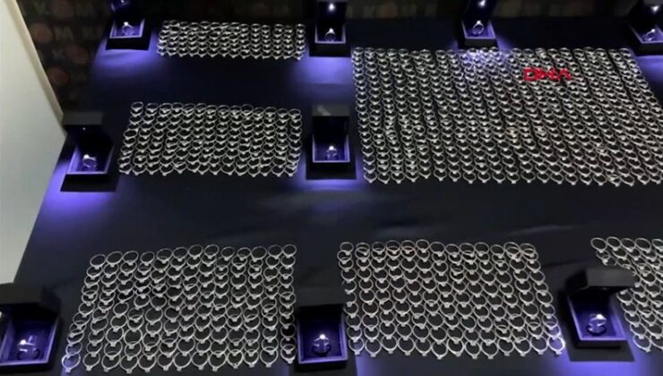 Edirne’de 50 milyon TL pahasında kehribar ile pırlanta taşlı yüzükler ele geçirildi