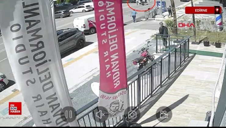 Edirne’de araba ile motosiklet çarpıştı