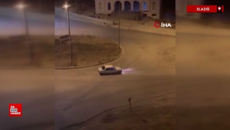 Elazığ’da drift atan şoför cezadan kaçamadı
