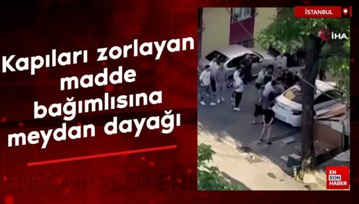 Esenyurt’ta kapıları zorlayan unsur bağımlısına meydan dayağı