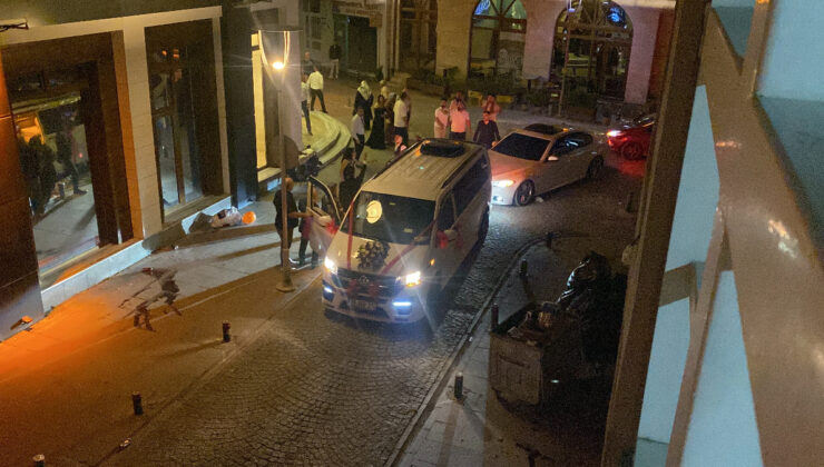Eskişehir’de düğün konvoyunda tansiyon yükseldi