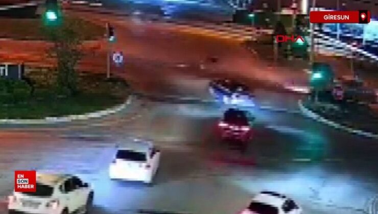 Giresun’da arabanın çarptığı motosikletli yaralandı