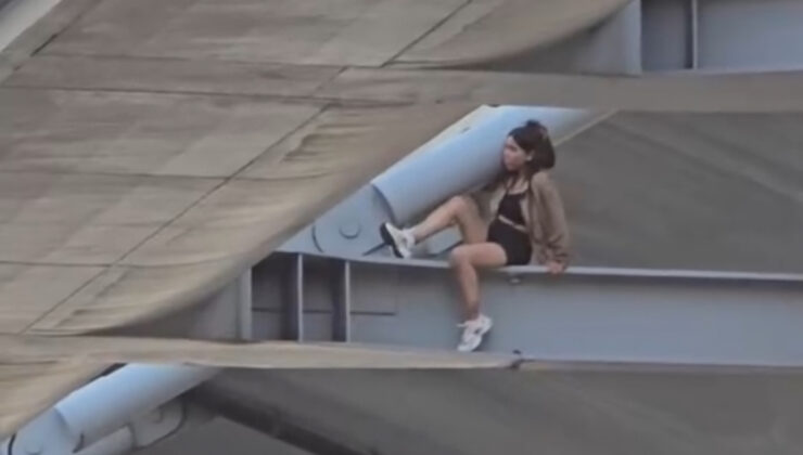 Haliç Köprüsü’nde endişe dolu anlar: Genç bayan demirlerden sarktı