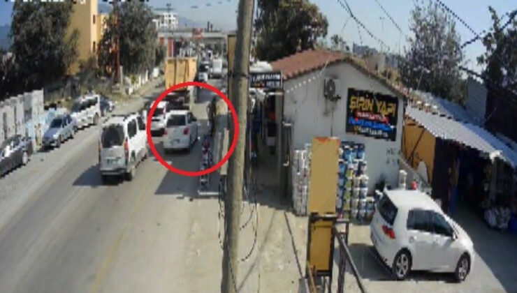 Hatay’da emniyet şeridi ihlali kamerada