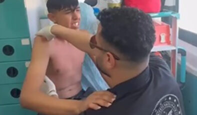 Hatay’da omzu çıkan gence 20 saniyelik faal müdahale