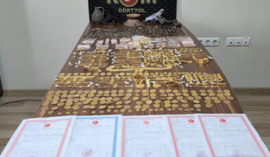 Hatay’da piyasaya sürülmeye hazır onlarca düzmece altın ele geçirildi