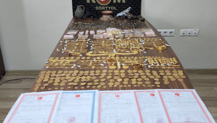 Hatay’da piyasaya sürülmeye hazır onlarca düzmece altın ele geçirildi