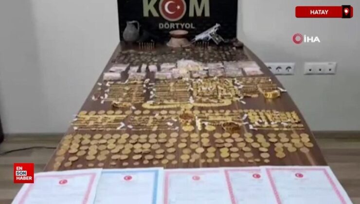 Hatay’da piyasaya sürülmeye hazır onlarca geçersiz altın ele geçirildi