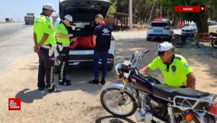 Hatay’da toplumsal medyada gösteri yapan şoför yakayı ele verdi