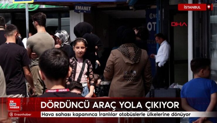 Hava alanı kapanınca İranlılar İstanbul’dan otobüslerle ülkelerine dönüyor