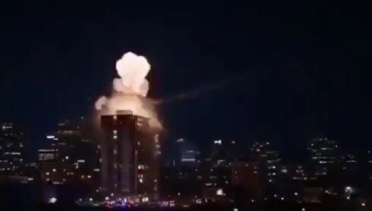 İran füzesi İsrail’in Tel Aviv kentindeki bir binaya isabet etti