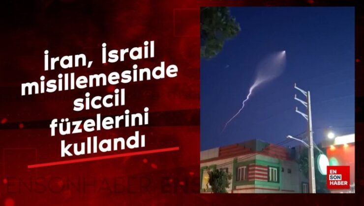 İran, İsrail misillemesinde siccil füzelerini kullandı