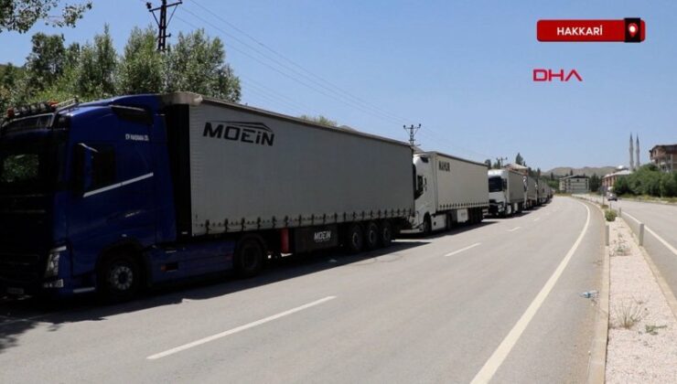 İran’a açılan hudut kapısında tır kuyruğu