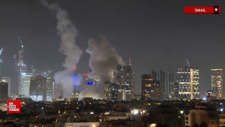 İran’dan füze saldırısı: Tel Aviv’den dumanlar yükseldi