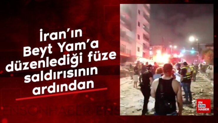 İran’ın Beyt Yam’a düzenlediği füze saldırısının akabinde