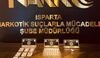 Isparta’da uyuşturucu operasyonlarında 1 kişi tutuklandı
