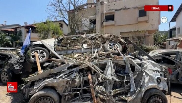 İsrail’de Rişon LeZion bölgesindeki binalarda ağır hasar oluştu