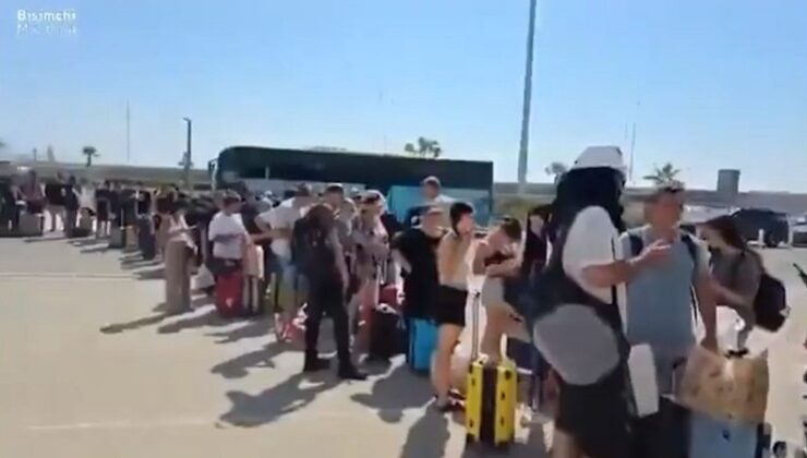 İsrail’den kaçanlar, Kıbrıs’ta uzun kuyruklar oluşturdu