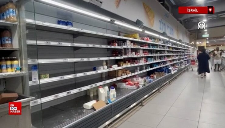 İsrailliler, İran’ın misilleme saldırısı kaygısıyla market raflarını boşalttı