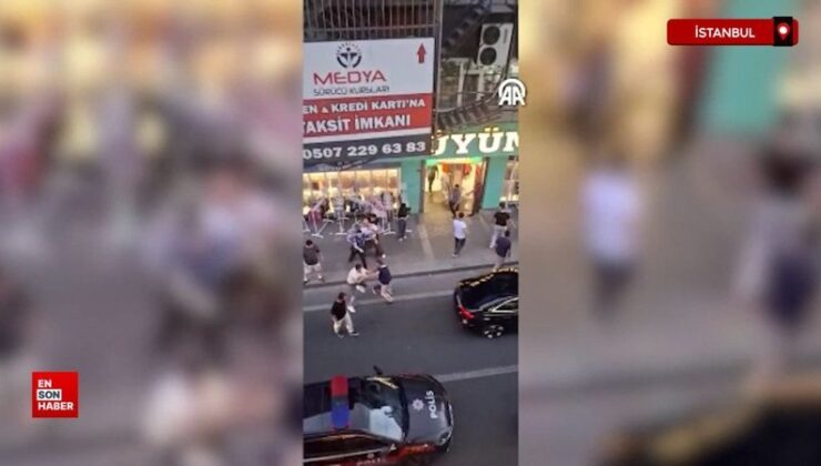 İstanbul Küçükçekmece’de iki küme ortasında çıkan arbede