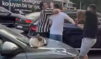 İstanbul’da aracına çarpan şoföre saldırdı: Reaksiyon gösteren bayanı tehdit etti