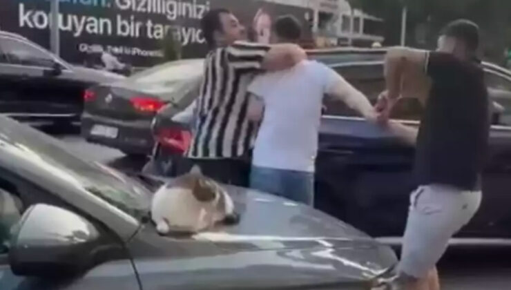 İstanbul’da aracına çarpan şoföre saldırdı: Reaksiyon gösteren bayanı tehdit etti