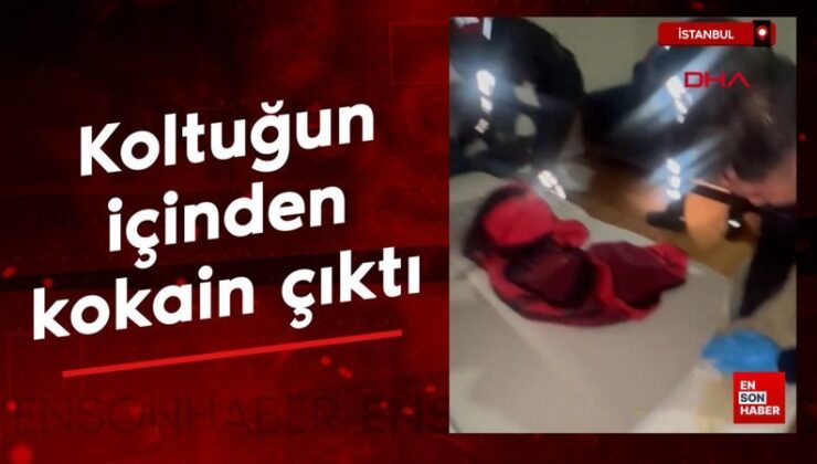 İstanbul’da koltuğun içinden kokain çıktı
