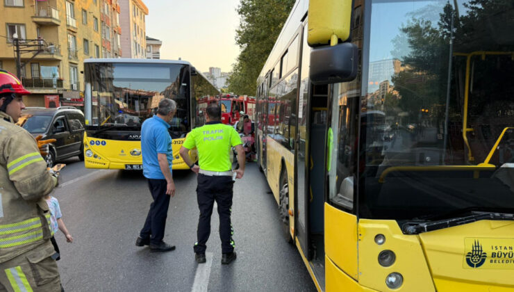 İstanbul’da tıpkı yerde iki İETT otobüsü kazası