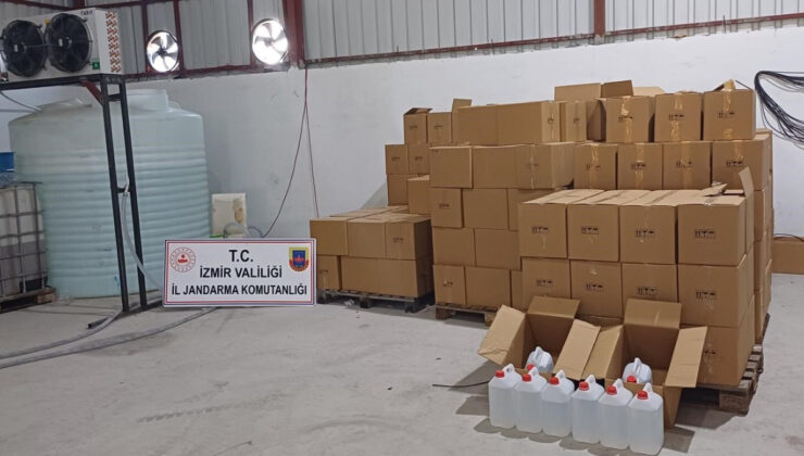 İzmir’de 10 milyon liralık kaçak alkol operasyonu