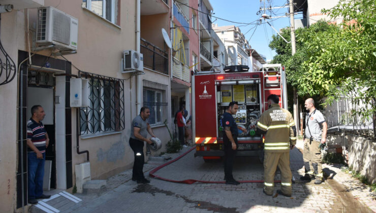 İzmir’de 3 katlı binada yangın: 15 yaşındaki kızı komşuları kurtardı