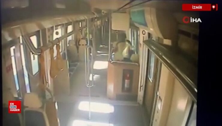 İzmir’de İZBAN güvenlik çalışanının hayatını kaybettiği arbede anı