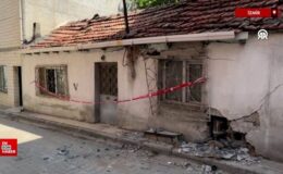 İzmir’de tünel inşaatı nedeniyle konutları ziyan gören mahalle sakinleri tahlil istiyor