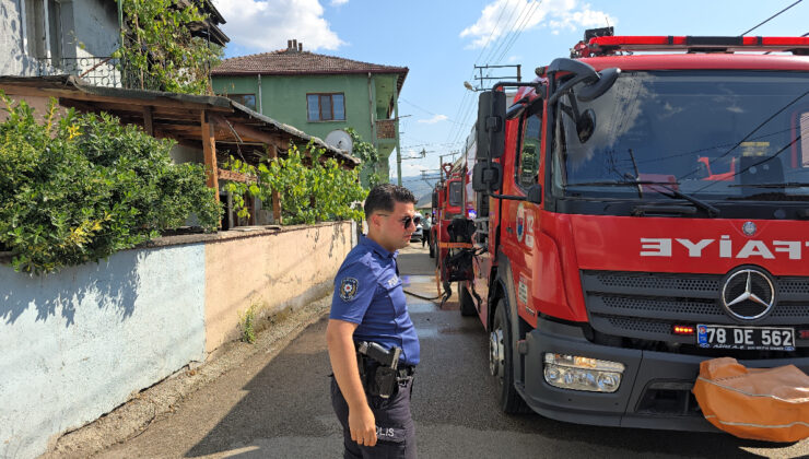 Karabük’te elektrikli battaniye yangın çıkardı
