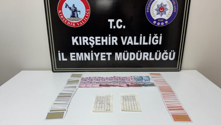 Kırşehir’de kumar oynarken suçüstü yakalandılar