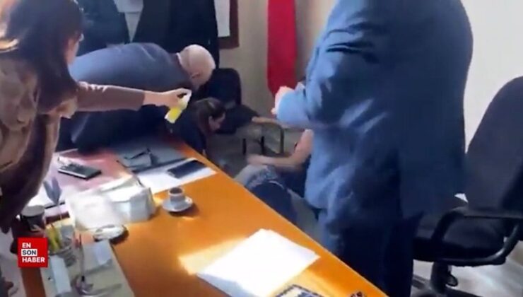 KKTC’de başörtülü öğrenciyi içeri almamaya çalışan müdür baygınlık geçirdi