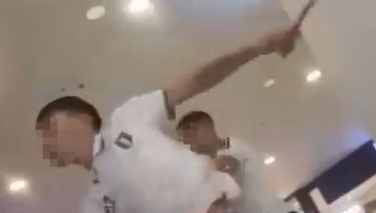 Kocaeli’de bir AVM’de dehşet anlar: Çıkartırsam gırtlağına sallarım